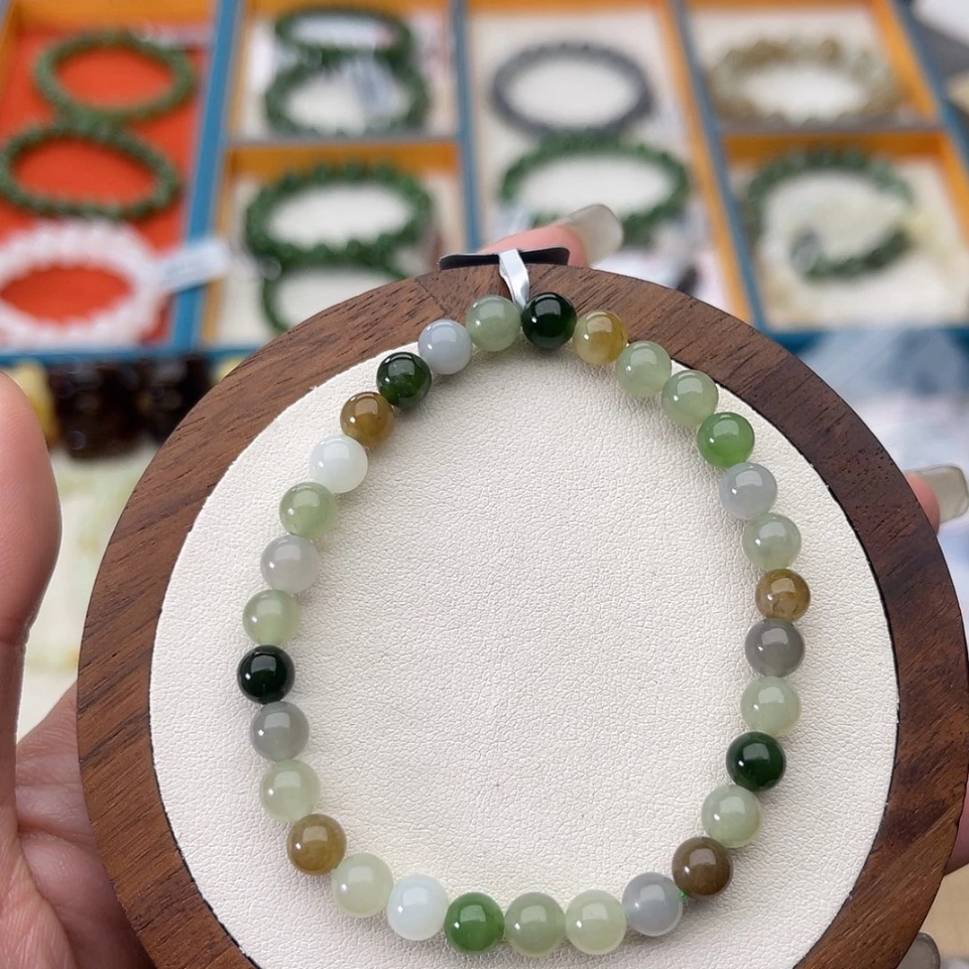 和田玉未镶嵌手串Z27卡6