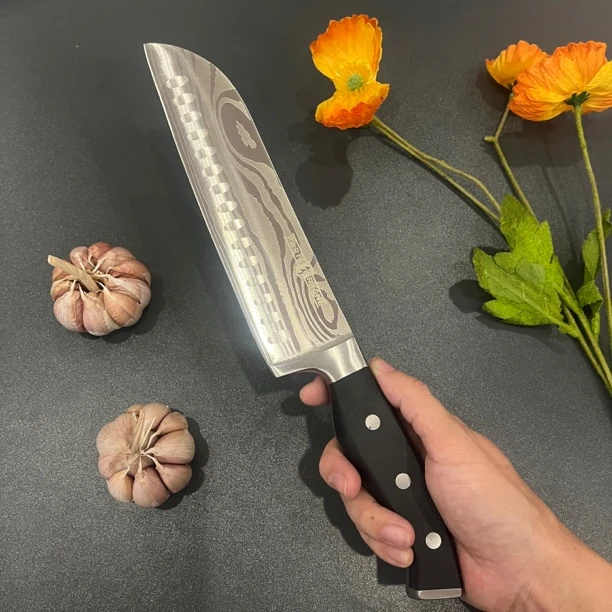 S008外贸尾单三德刀切瓜果蔬菜肉片刀厨刀家用菜切