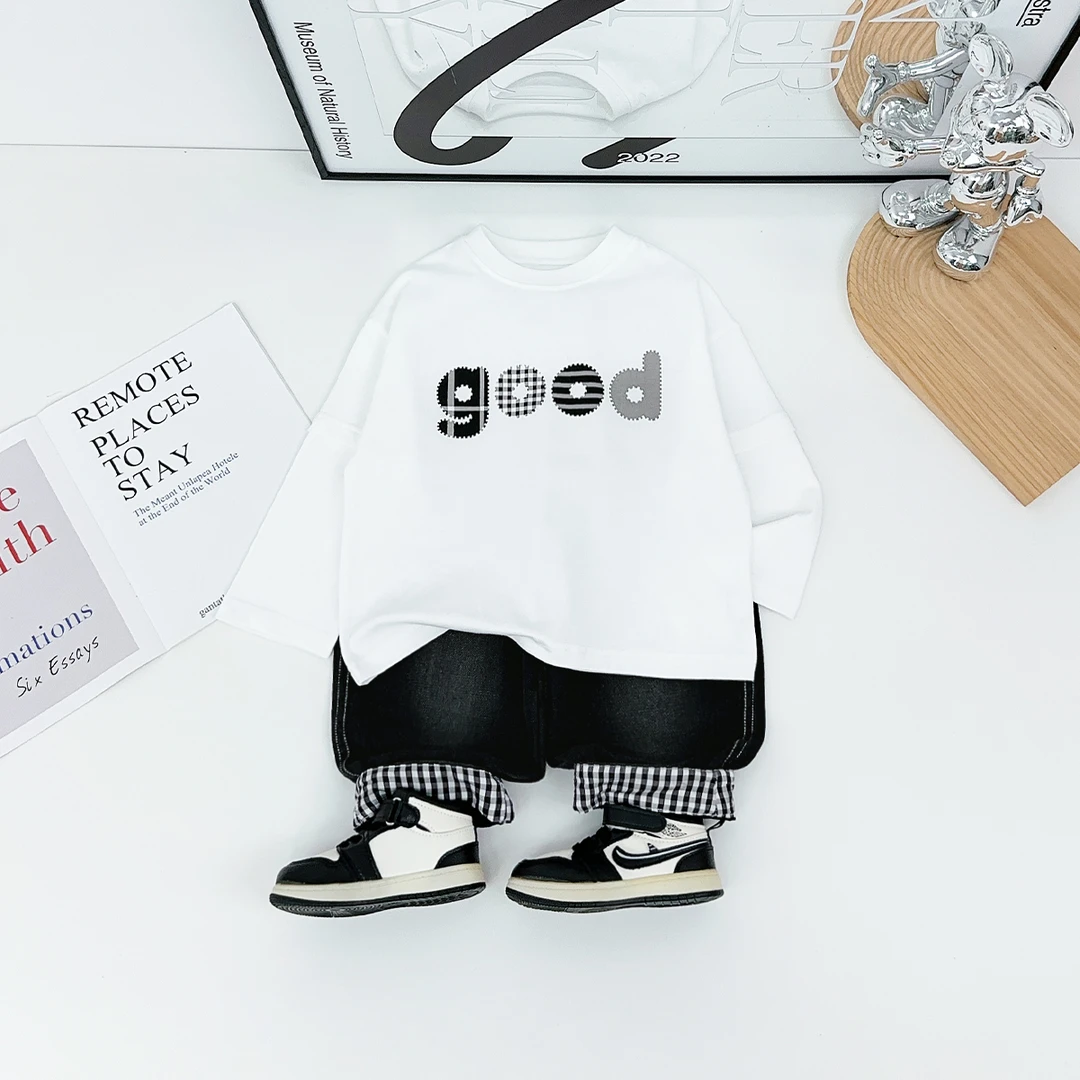 男童长袖T恤2025新款秋装儿童春秋打底衫 HZ25808 悠悠童话童装