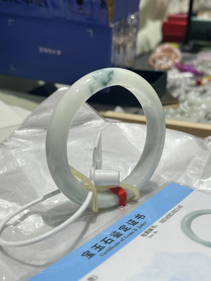 缅甸A货飘花正圈手镯