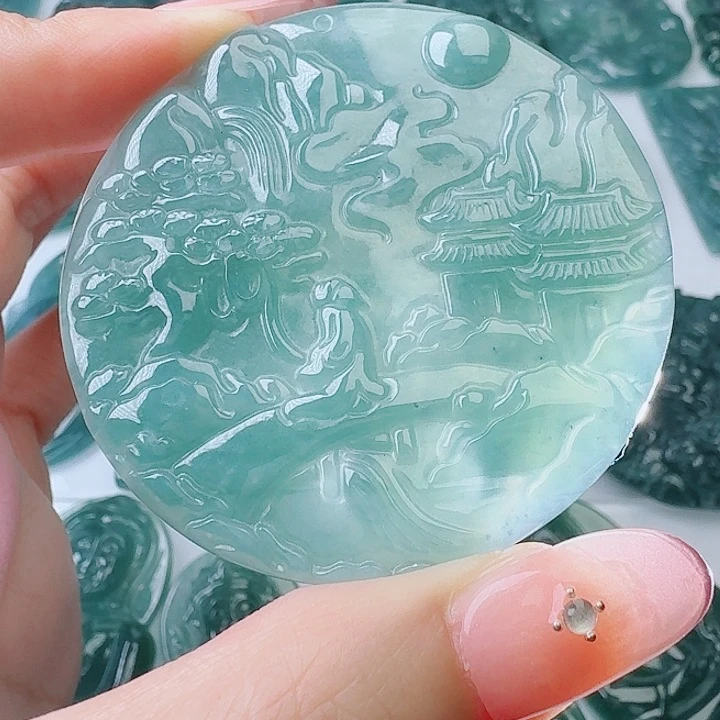 翡翠未镶嵌颈饰8888888888