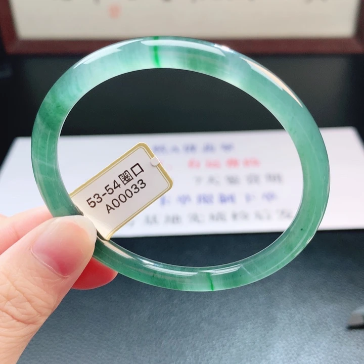 翡翠未镶嵌手镯翡翠手镯38