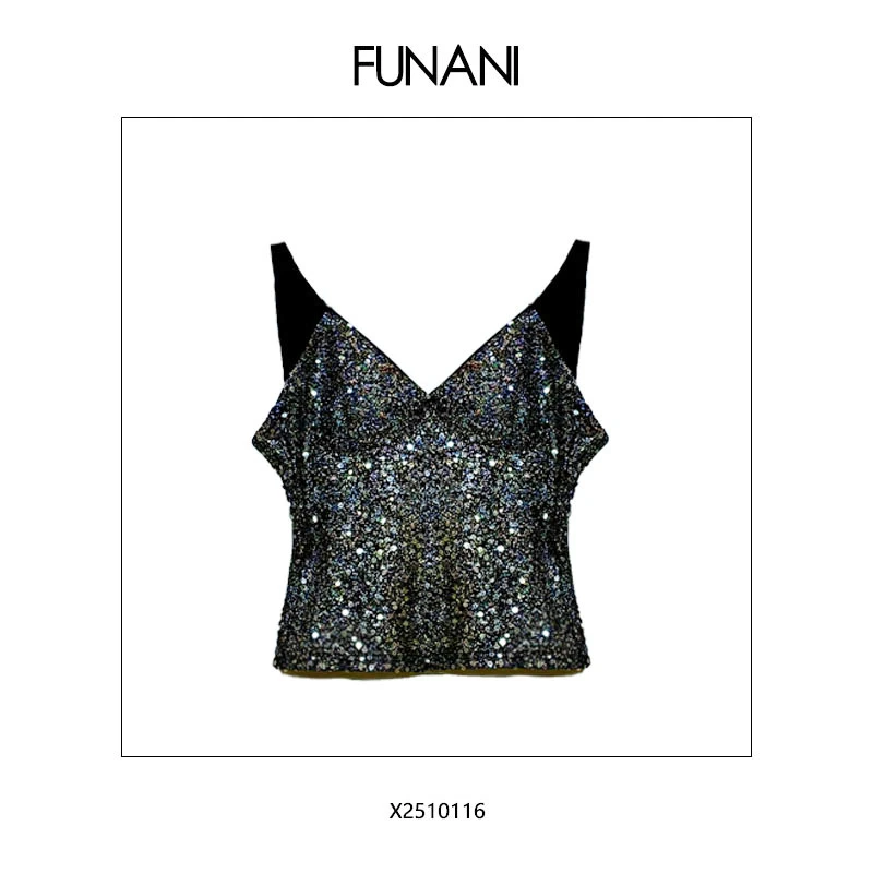 FUNANI "维多利亚" 欧定御用面料假两件 背心吊带 X2510116