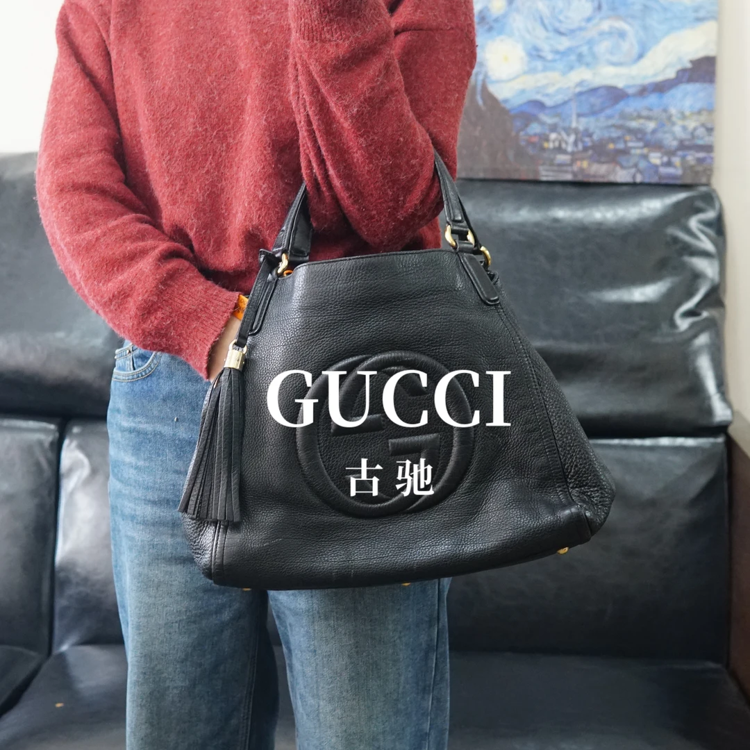 95新 GUCCI/古驰 黑色单肩包/FYWJ11809059/9059