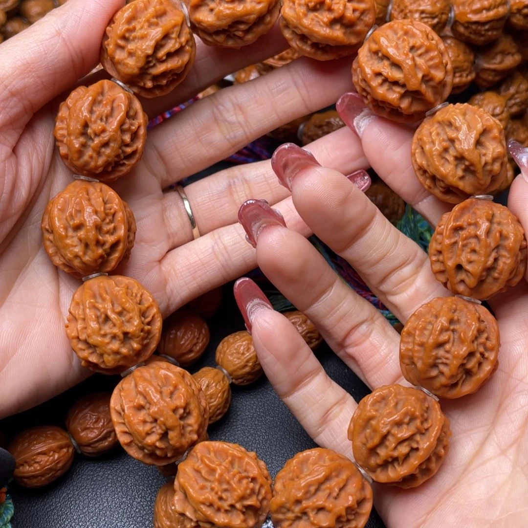 文玩核桃手串粗筋八棱