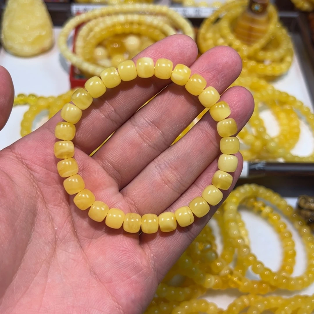 裸石蜜蜡未镶嵌手串