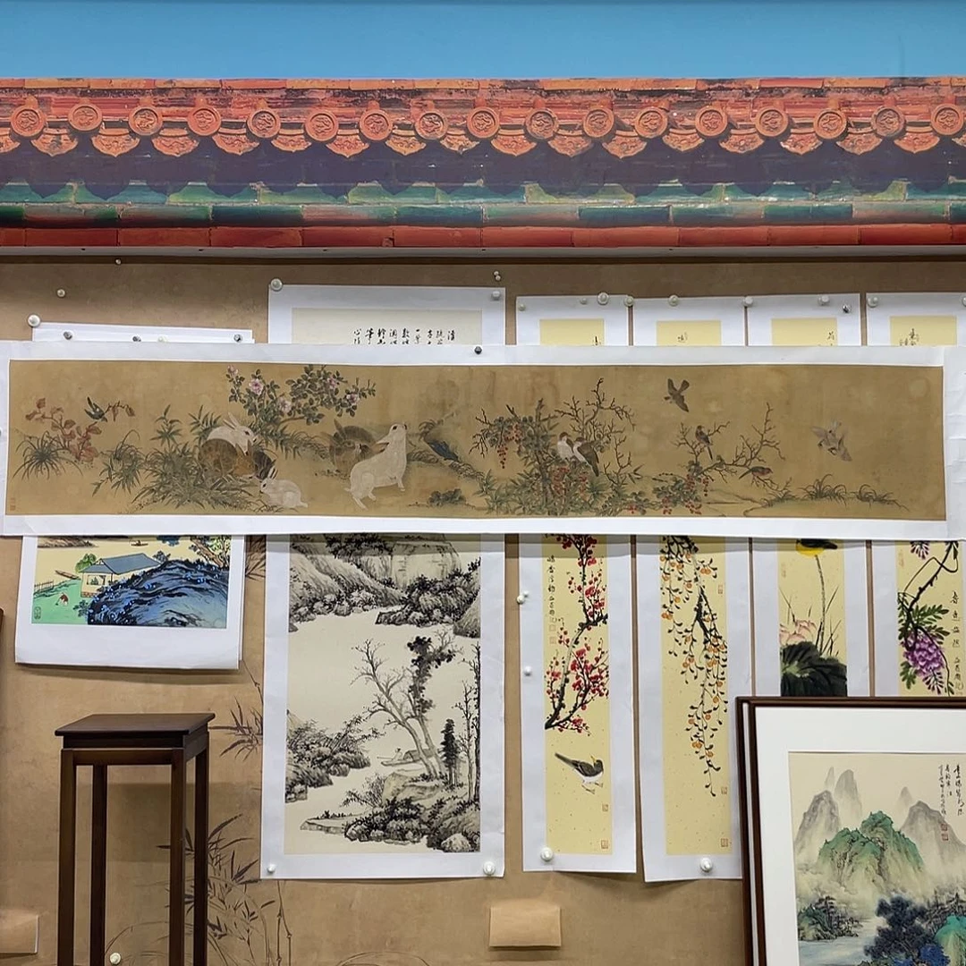 R***7国画手绘国画，精品工笔