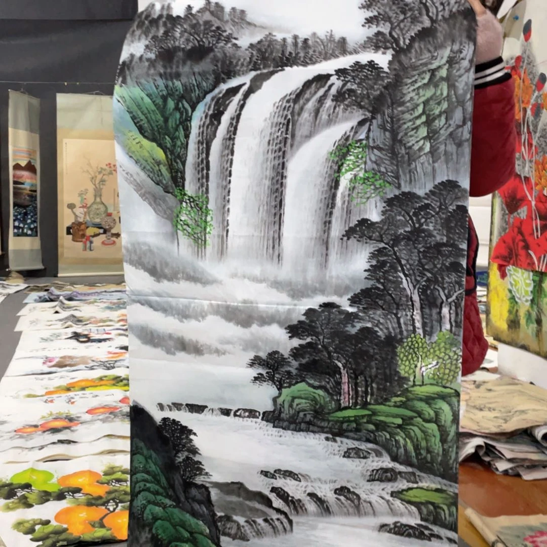 国画国画作品画心一张