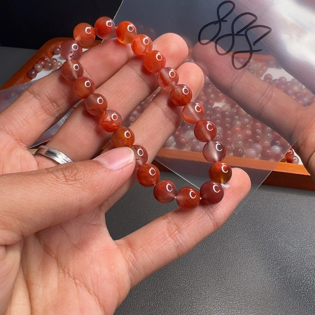l***y南红玛瑙未镶嵌888号南红散珠8.5+，22粒打包