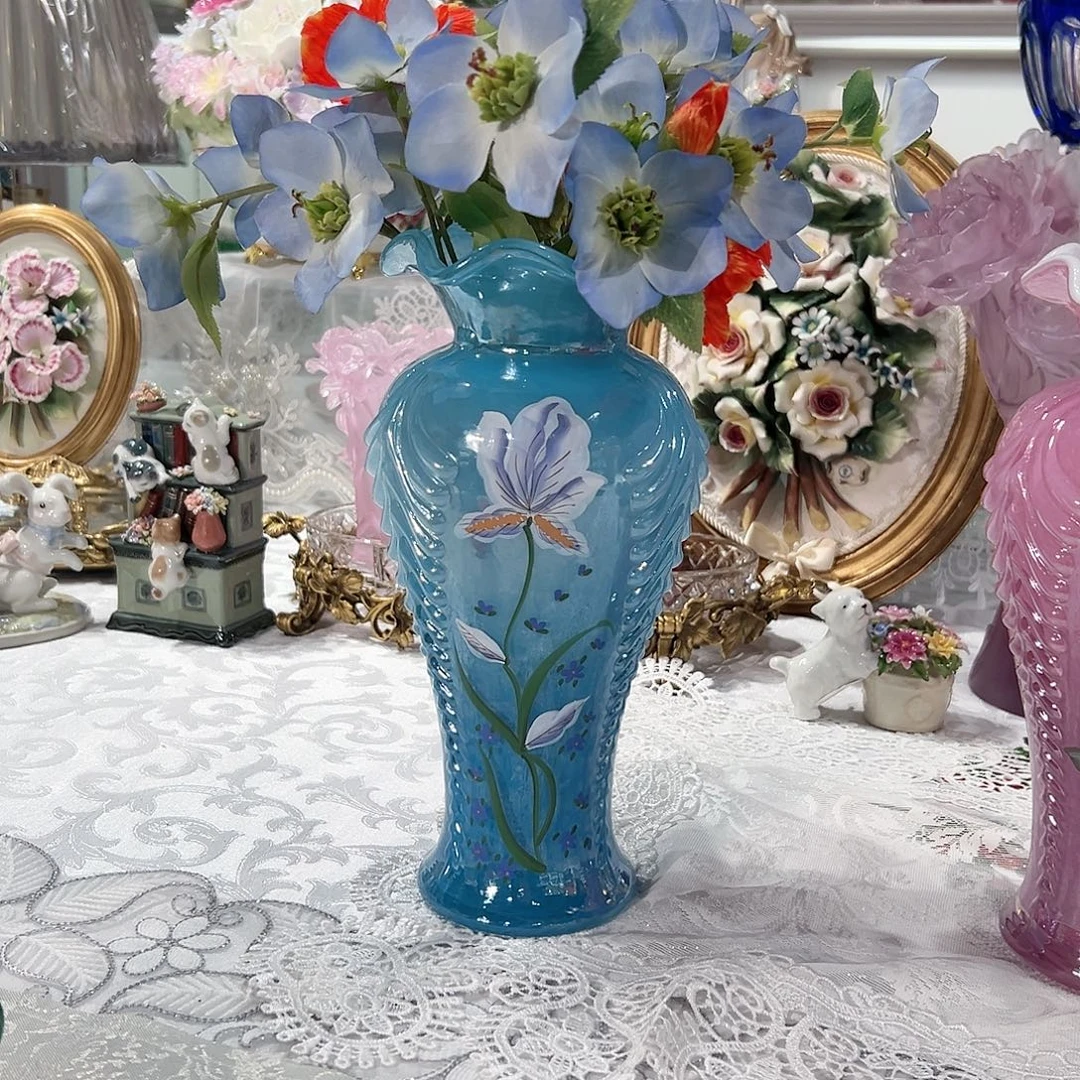 陶瓷0132福利蓝色美人瓶