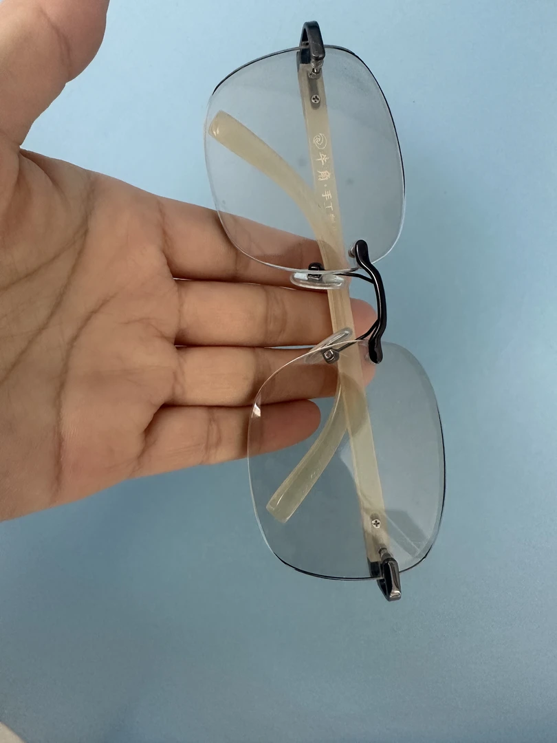 无框冰糖赤晶老料石头镜