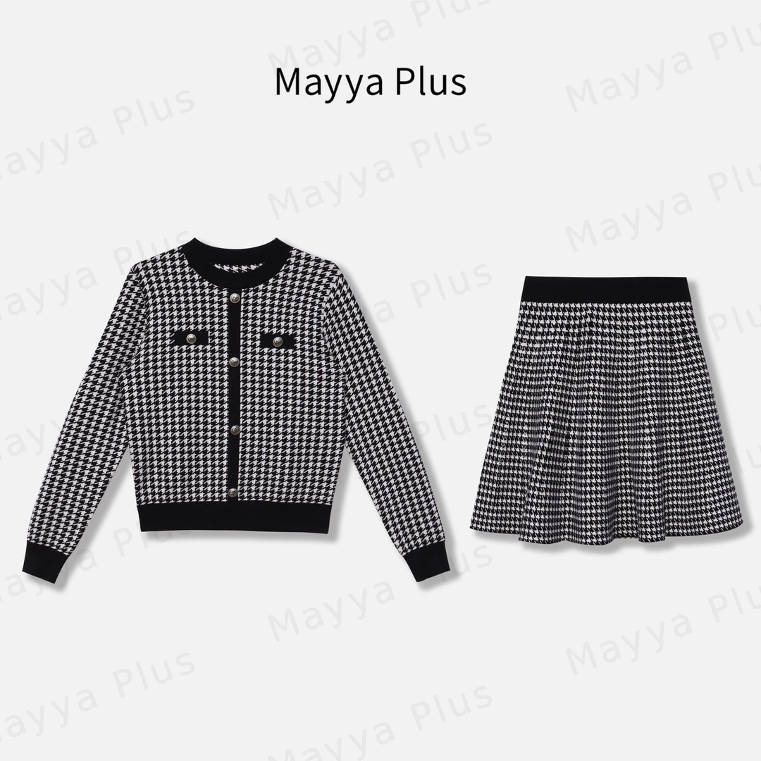 【格言】Mayya Plus麦芽定制轻奢气质显瘦百搭款针织上衣32516112AB