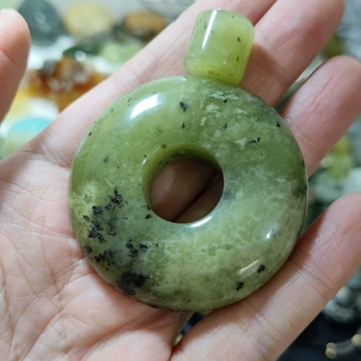 岫玉平安扣未镶嵌