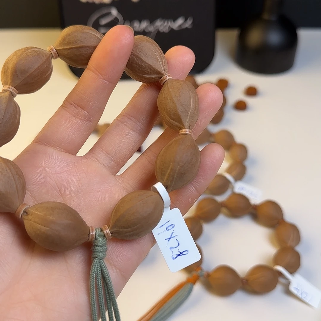 往***、橄榄核手串19×28 原生态梅林铁核