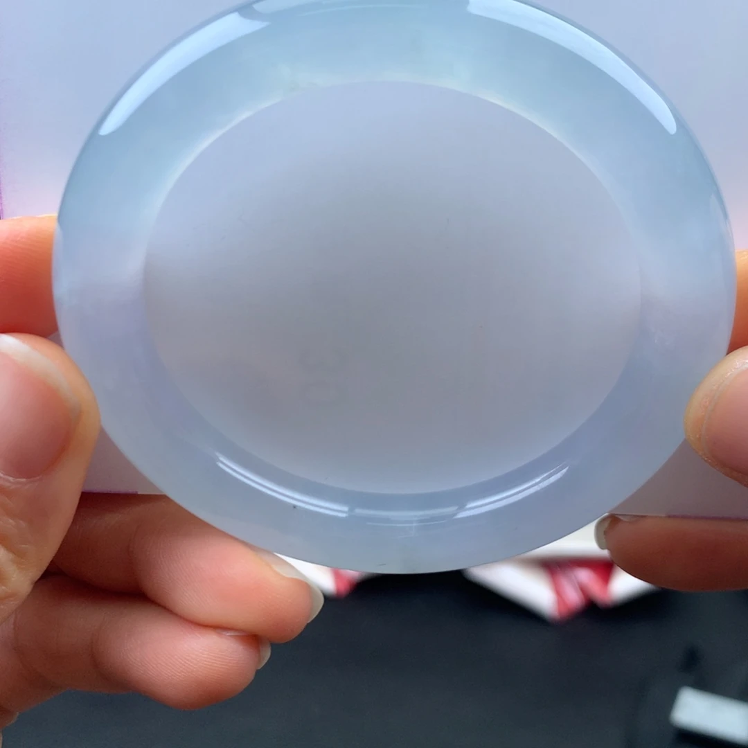 翡翠未镶嵌手镯冰透炸光