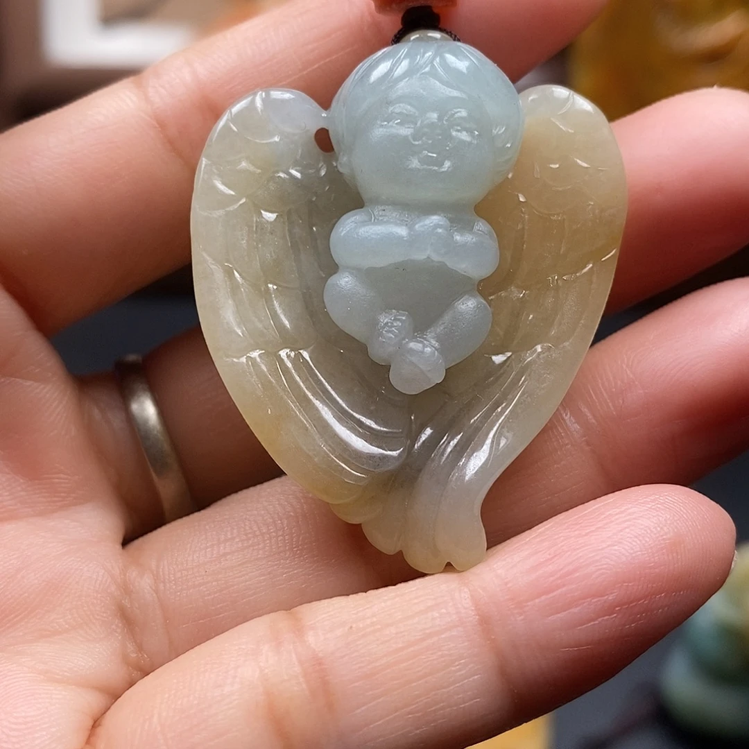 素***妖定制翡翠未镶嵌毛货抛光