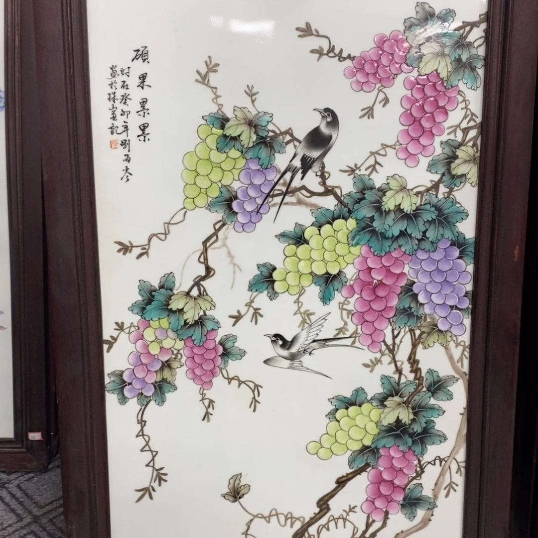 瓷片90*52厘米景德镇瓷板画柴窑烧制