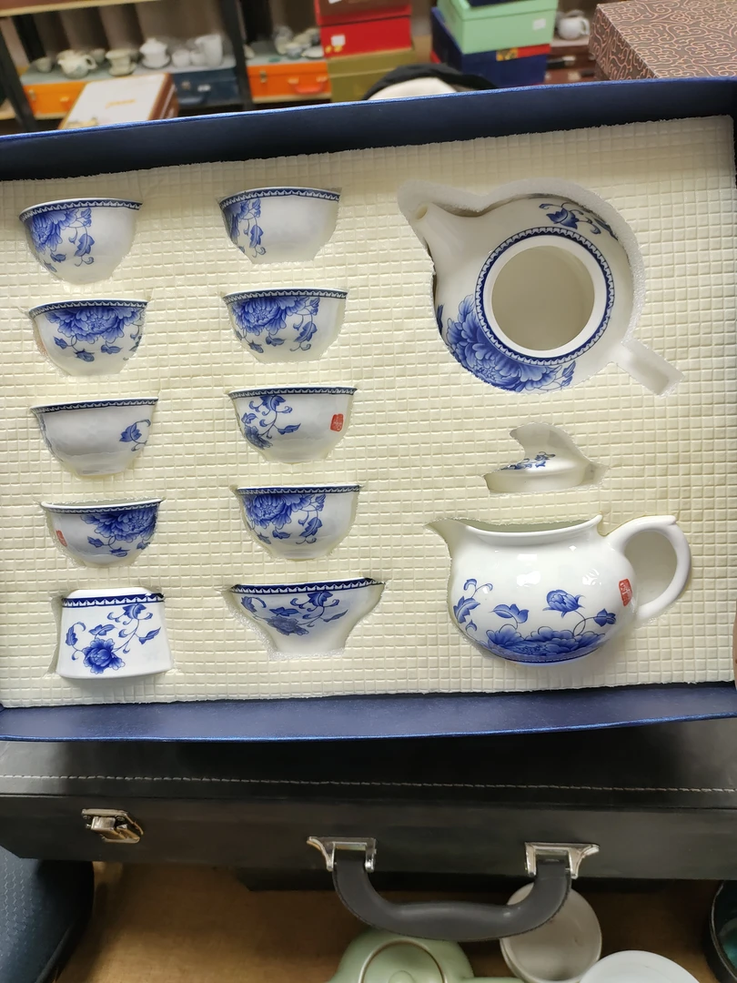 德化白瓷功夫茶具套装家用盖碗茶壶茶杯34