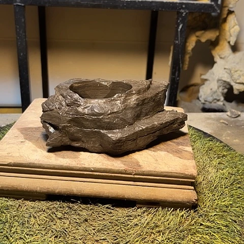 石头花盆绿植花盆