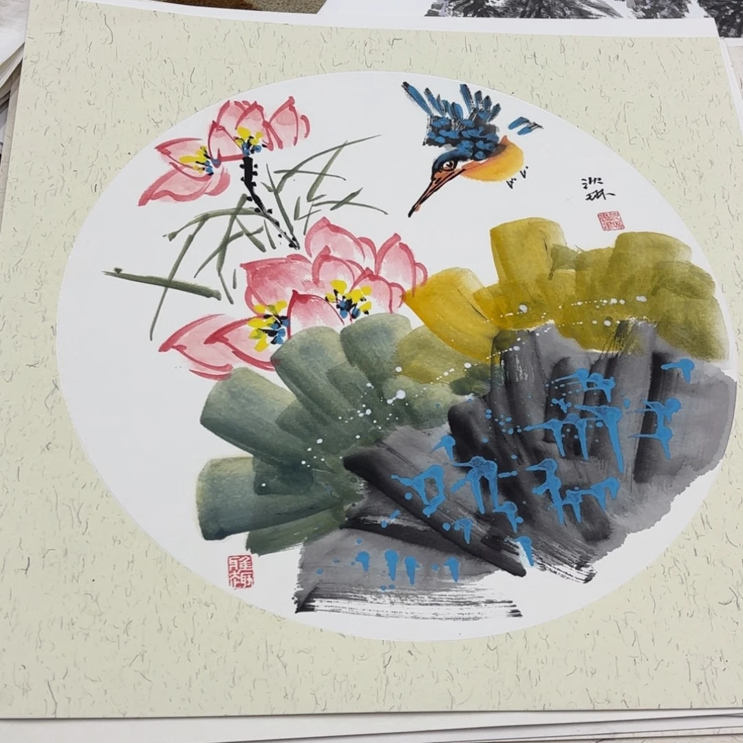 国画50-50卡纸作品艺