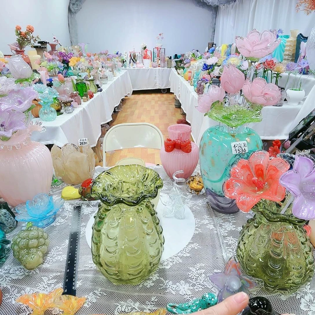 福利不退不换琉璃花瓶艺术品