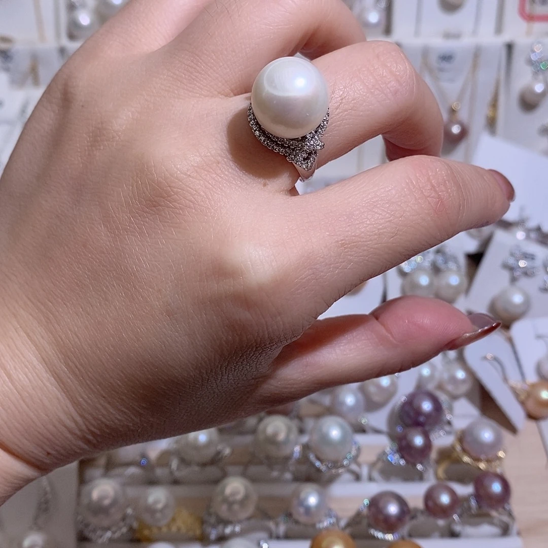 淡水珍珠未镶嵌戒指w