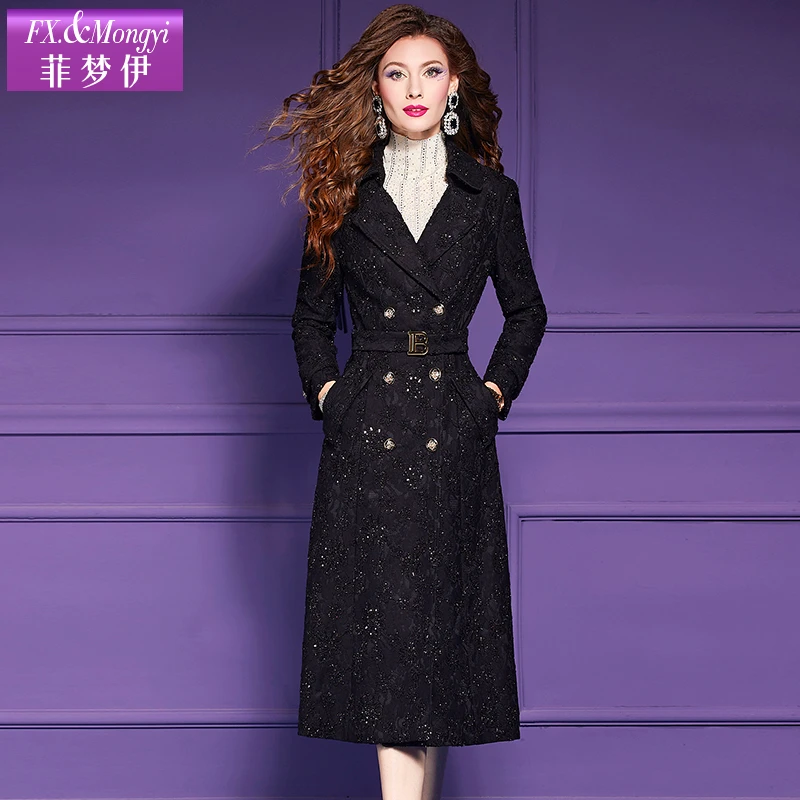 菲梦伊新款时尚风衣外套61621