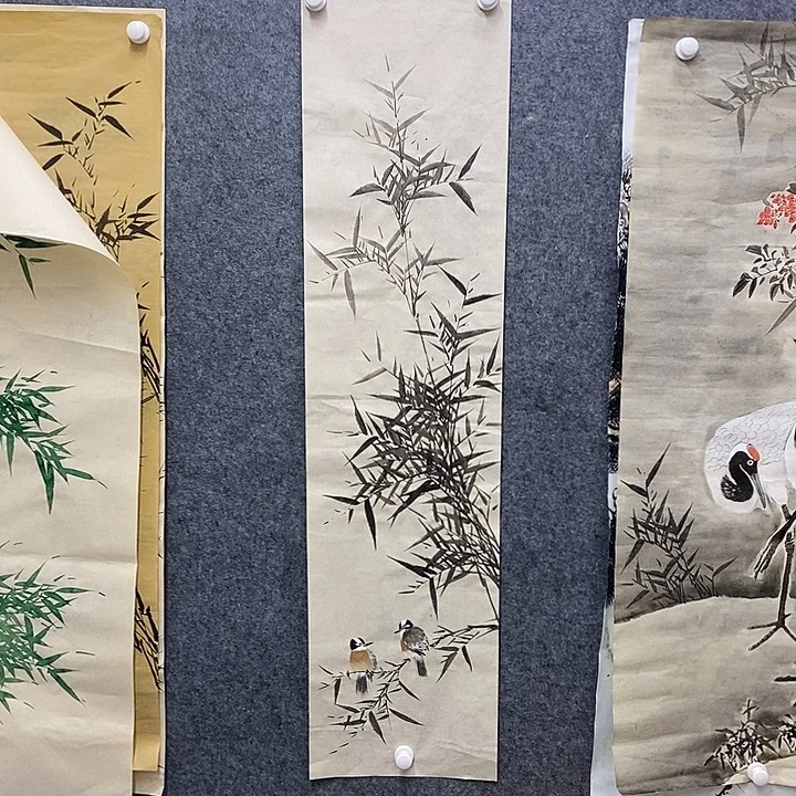 竖款新中式装饰画136-35