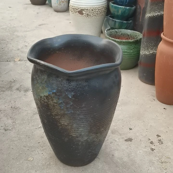 红陶口20高31一个盆