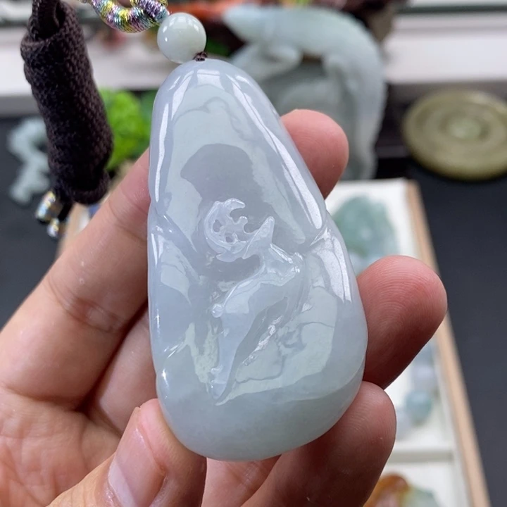 颈饰未镶嵌翡翠缅甸天然翡翠A货