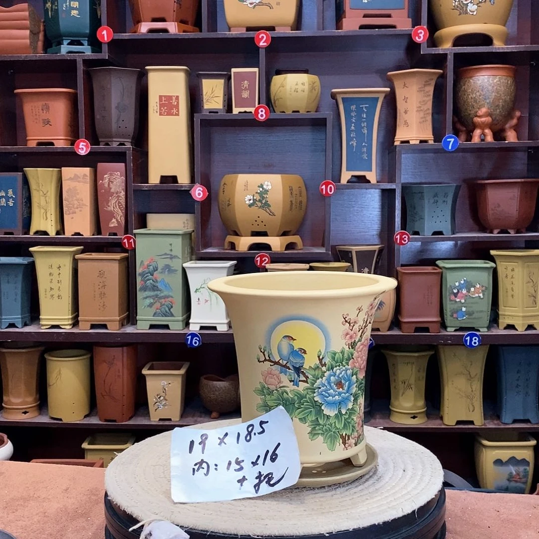 紫砂花盆紫砂花盆