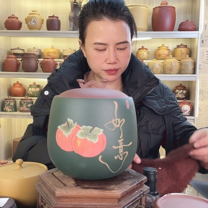 紫砂紫砂专业比赛作品，如意罐