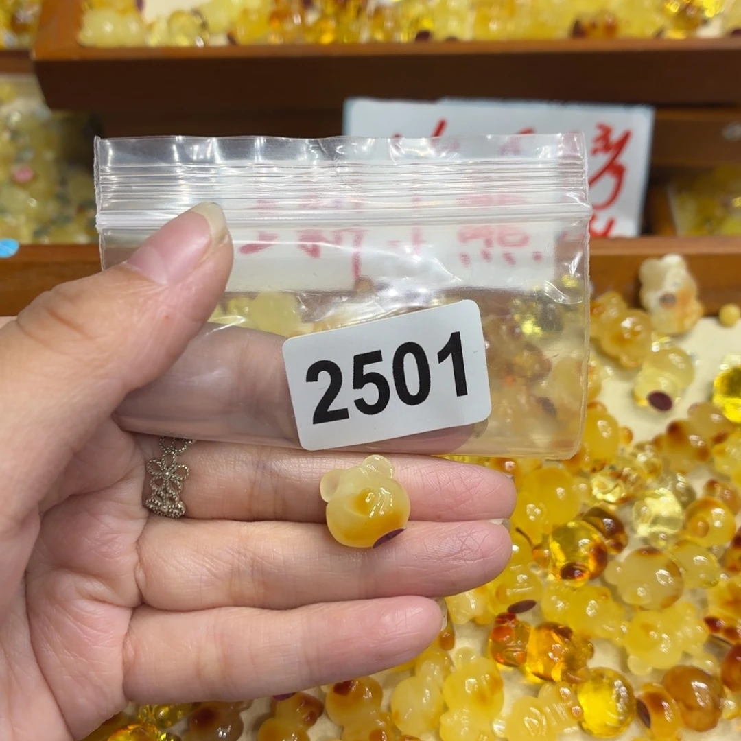 琥珀未镶嵌毛衣链
