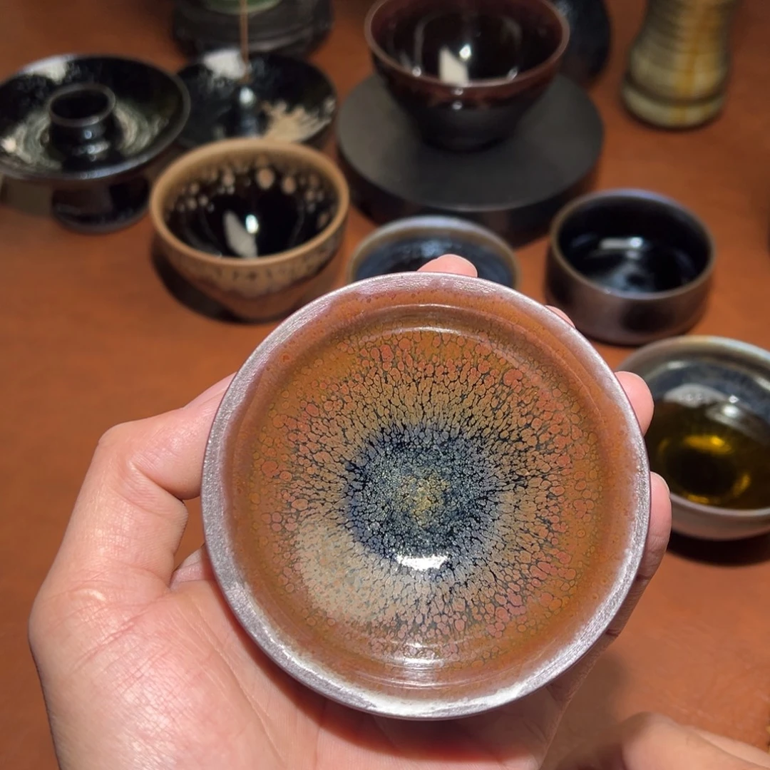 茶盏柴烧主人杯建窑建盏茶盏