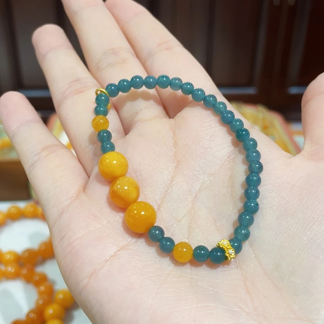 蜜蜡手链未镶嵌手串