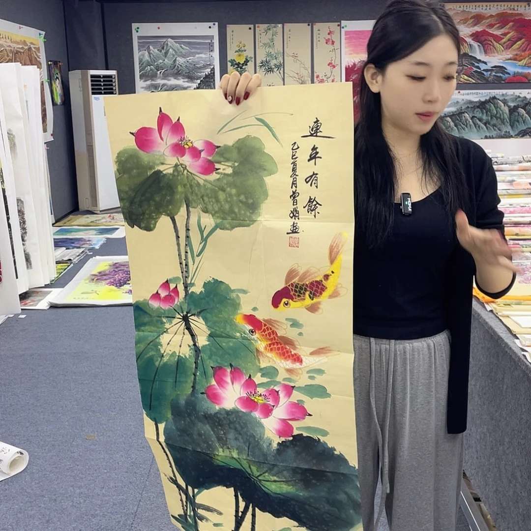 国画作品小姐姐放漏…