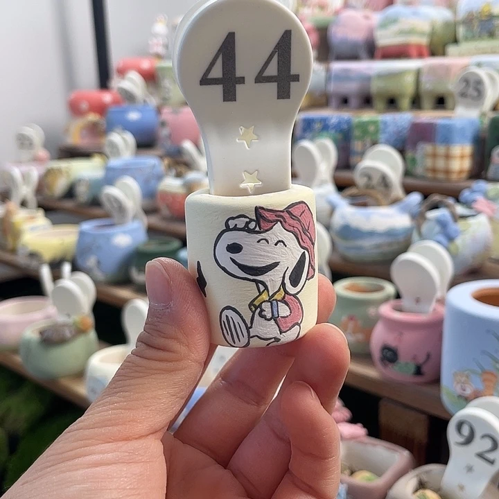 ❥***Q44…….手工手绘花盆