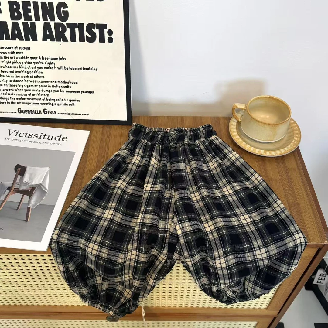 【冰感】夏季韩版新款冰冰凉凉宽松亲子休闲裤防蚊裤