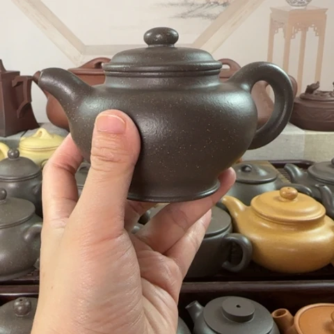 茶壶紫砂梨皮天青250cc