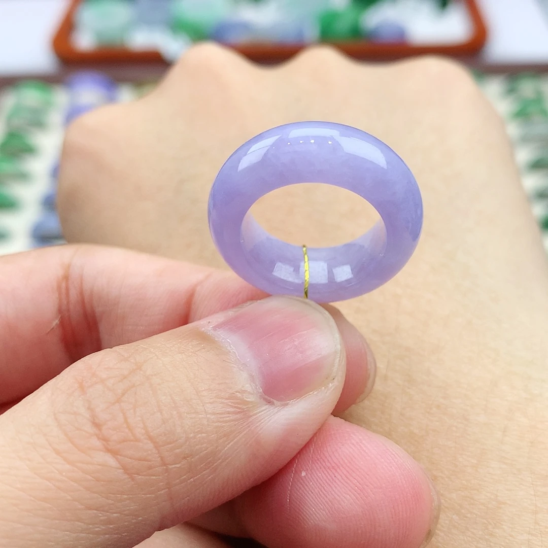 翡翠未镶嵌戒指7号