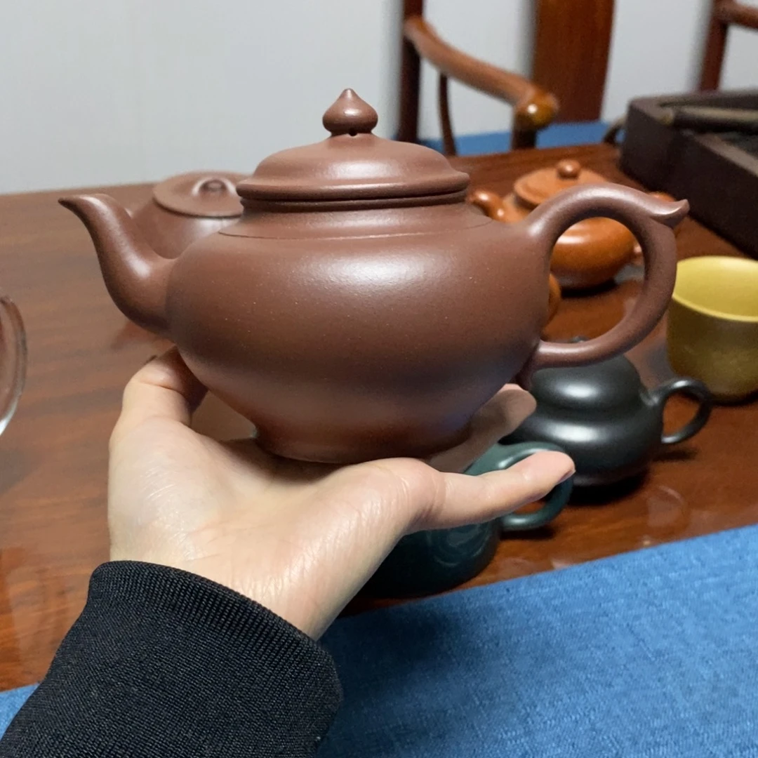 爱***难紫砂茶壶350cc.