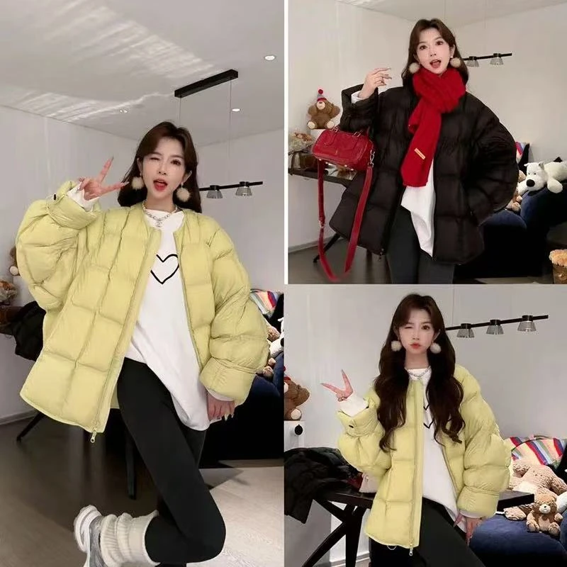 【新国标90白鸭绒】2024时尚百搭冬季新款保暖泡芙羽绒服 JJ0518