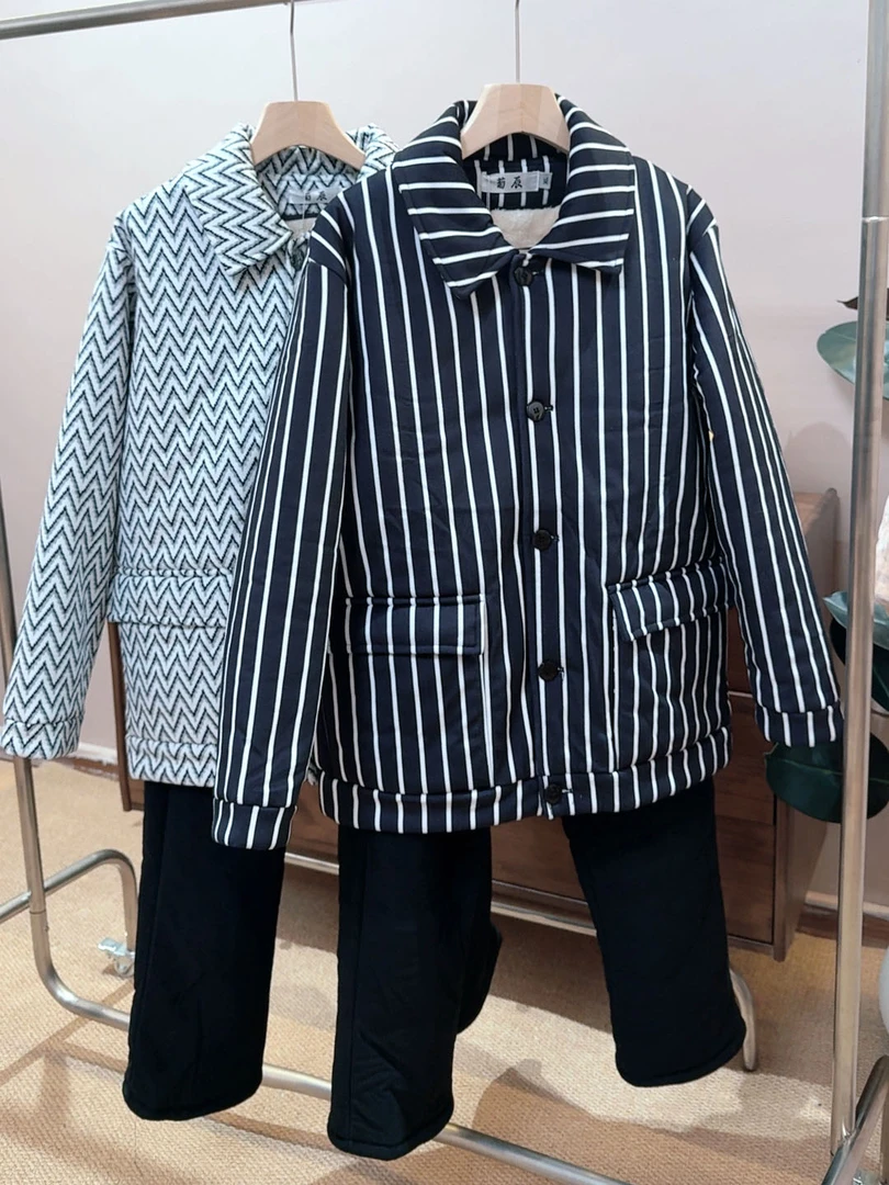 冬季新款男士高级感加厚睡衣青年中年时尚保暖可外穿家居服套装