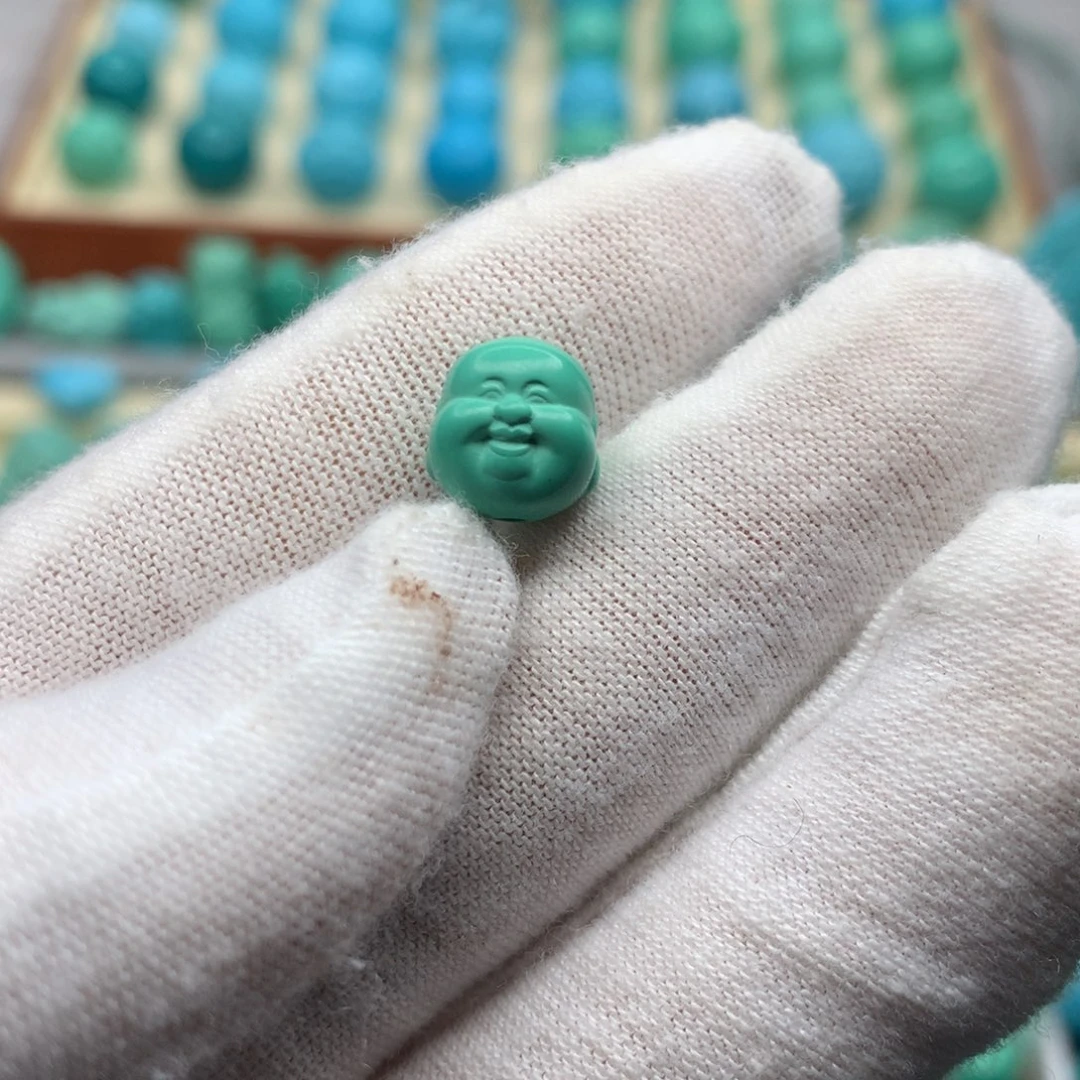 高瓷绿色卡8弥勒佛