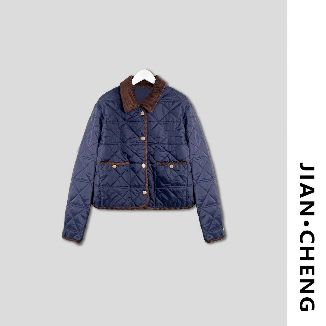 【简柽】菱形绗缝棉衣外套D510-2581