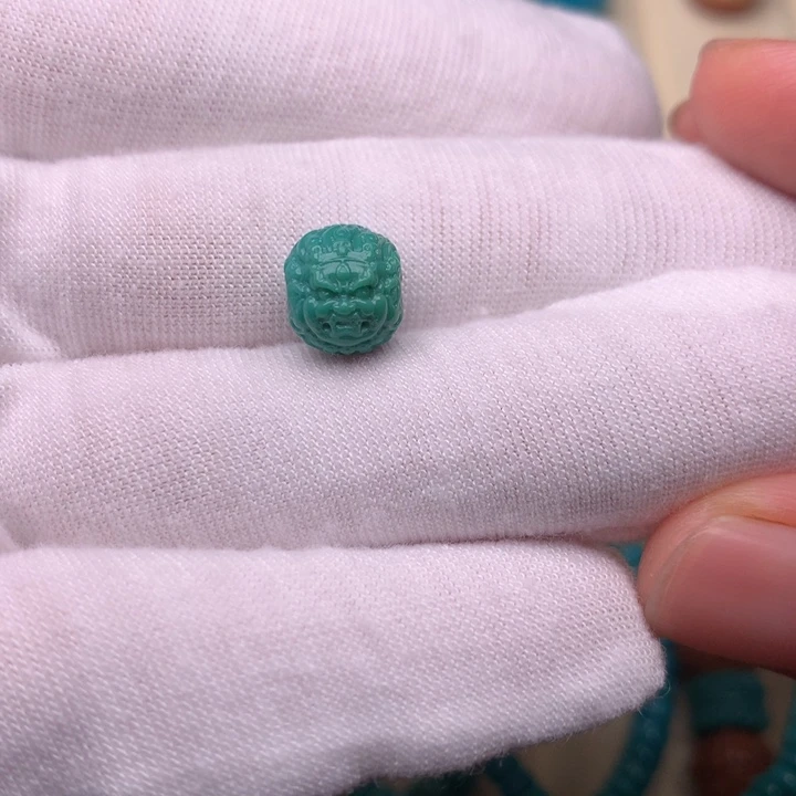 绿松石未镶嵌绿松石黑天9.2