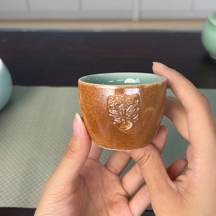 龙泉云间青瓷小米茶器