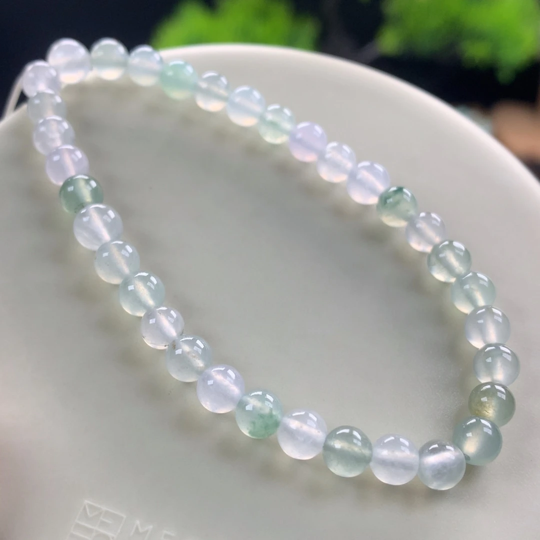 翡翠未镶嵌手链11号卡5.6