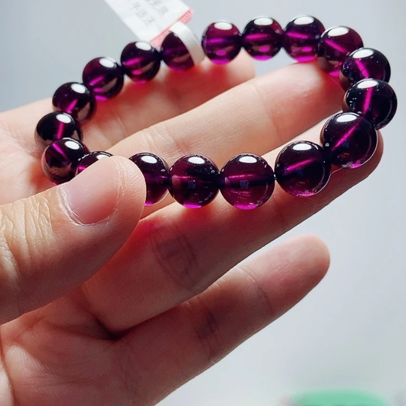 【闪购商品】手链未镶嵌石榴石（紫牙乌）10.8毫米