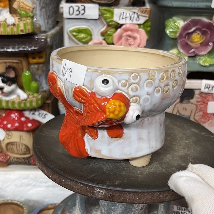 粗陶材质多肉花盆